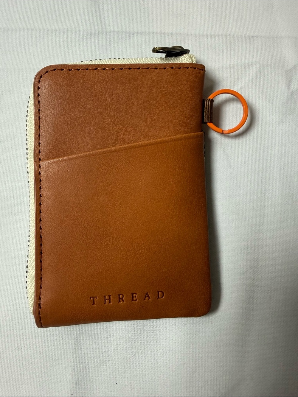 Thread Leather Zip Wallet - Picture 2 of 3